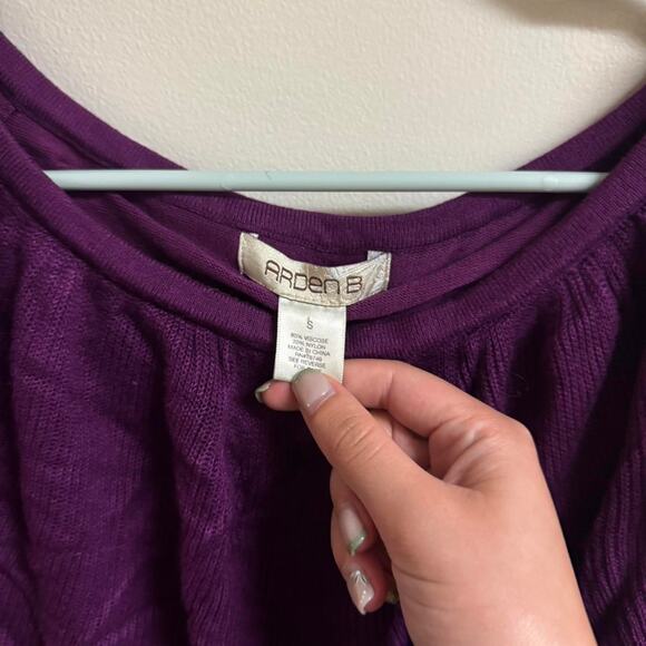 Arden B 3/4 sleeve y2k off the shoulder top size small - Picture 4 of 5